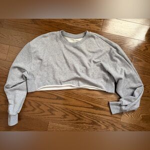 Aritzia Cropped Cozy Sweater Effortless Basics